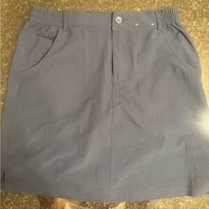 Tilley Navy Blue Skirt with Pockets